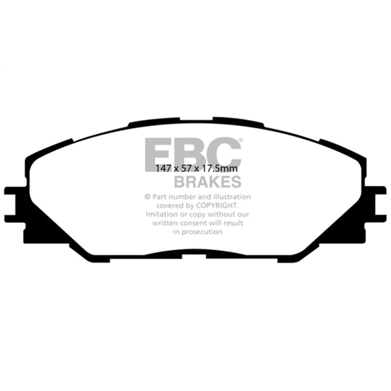 EBC 09-10 Pontiac Vibe 2.4 2WD Redstuff Front Brake Pads