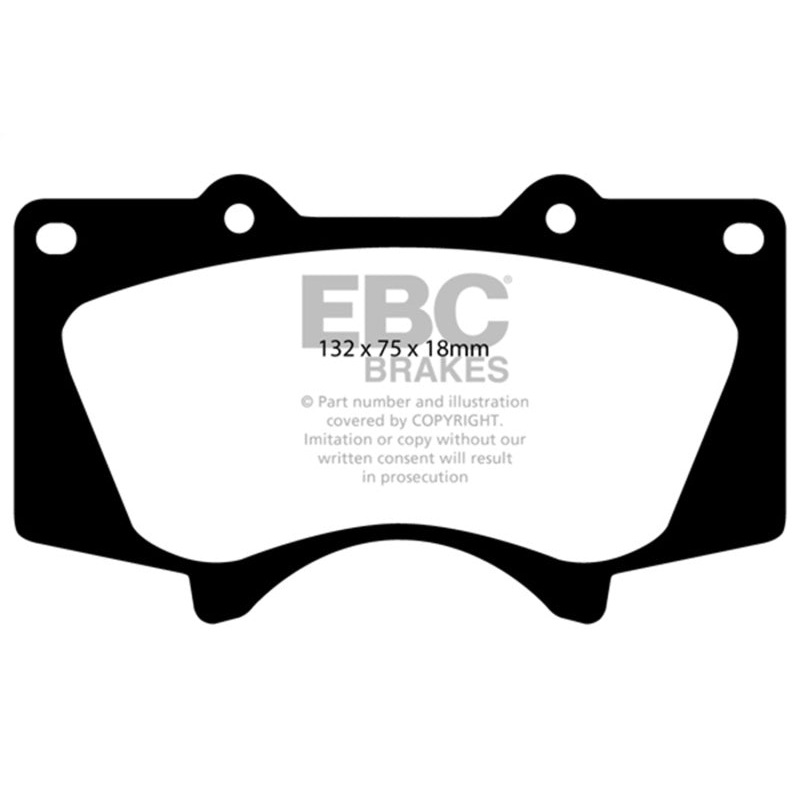 EBC 10+ Lexus GX460 4.6 Ultimax2 Front Brake Pads
