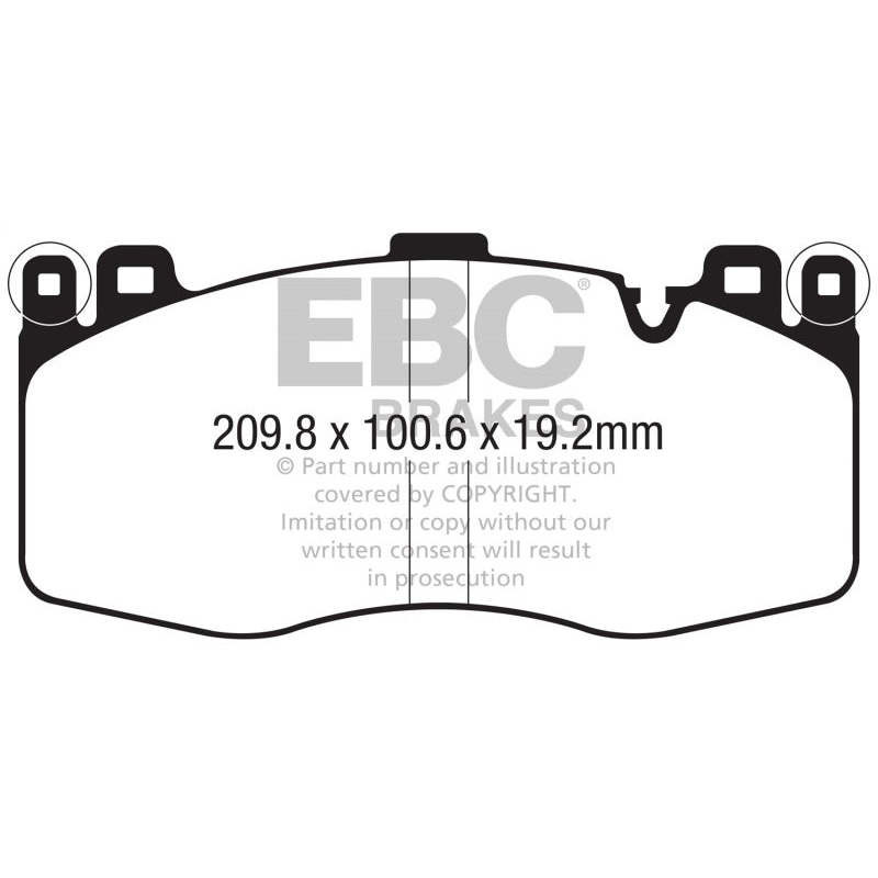 EBC 2015+ BMW X5M 4.4TT (F85) Yellowstuff Front Brake Pads