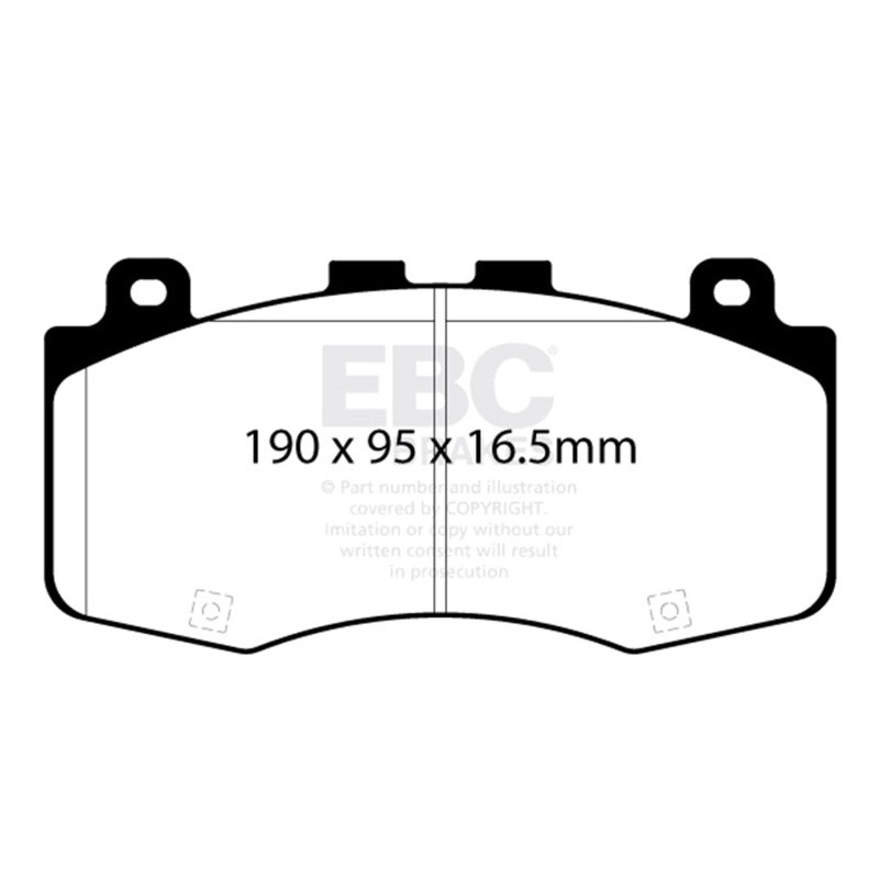 EBC 2018+ Jeep Grand Cherokee Trackhawk Yellowstuff Front Brake Pads