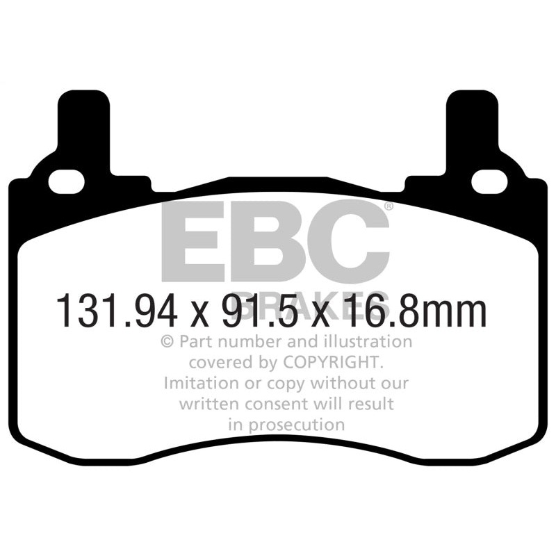 EBC 2019+ Genesis G70 2.0L Turbo (Brembo) Greenstuff Rear Brake Pads