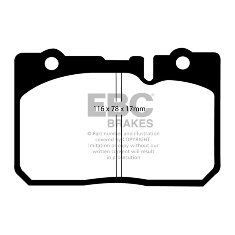 EBC 95-00 Lexus LS400 4.0 Greenstuff Front Brake Pads