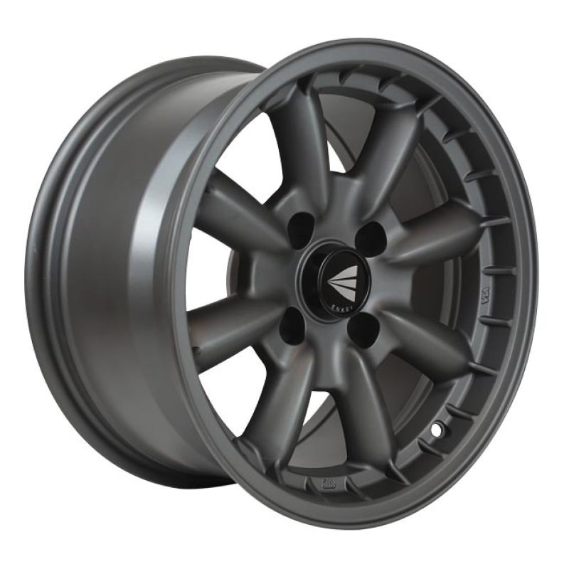 Enkei Compe 15×7 0mm Offset 4×114.3 Bolt Pattern 72.6mm Bore Dia Matte Gunmetal Wheel