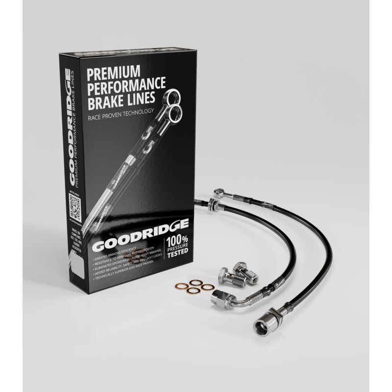 Goodridge 07-12 BMW 328i Stainless Steel Front Brake Lines