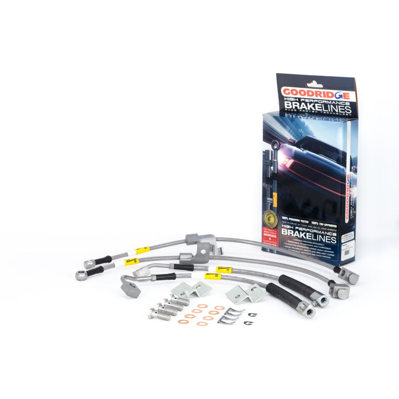 Goodridge 15-17 Ford Mustang GT Stainless Steel Brake Line Kit