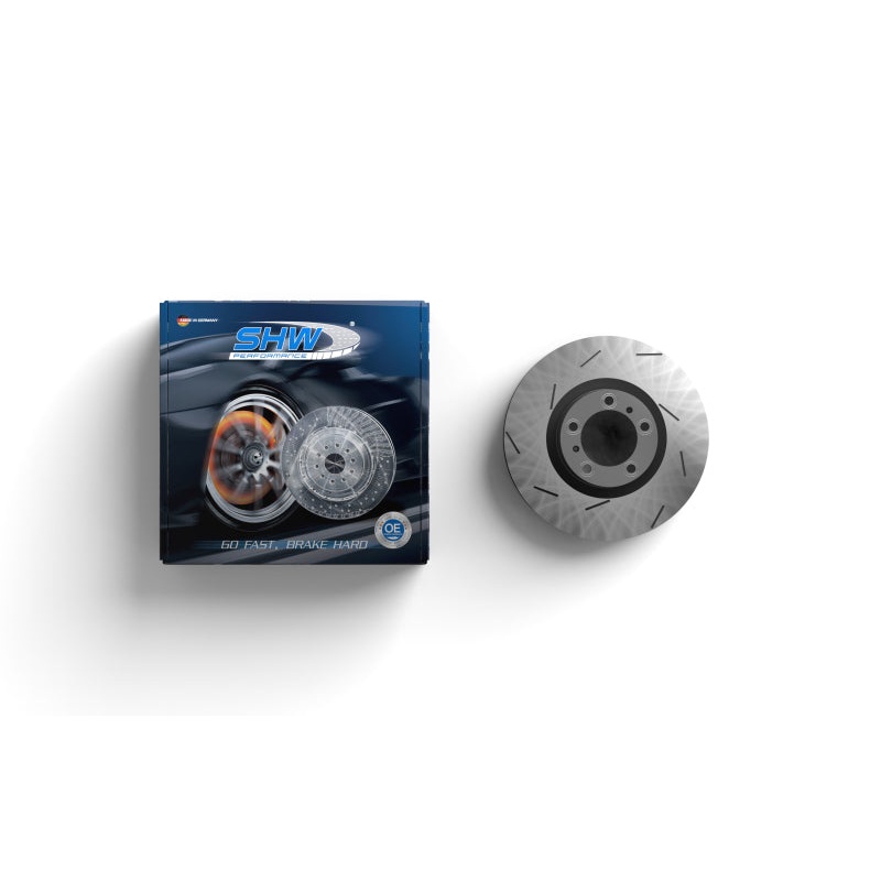 SHW 11-16 Porsche Panamera 4 3.6L w/o Ceramics Right Rear Slotted Monobloc Brake Rotor (971615602P)