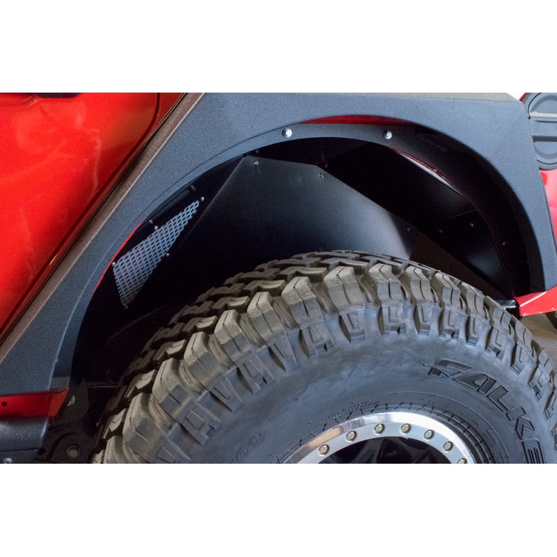 DV8 Offroad 2018+ Jeep Wrangler JL Rear Inner Fenders – Black