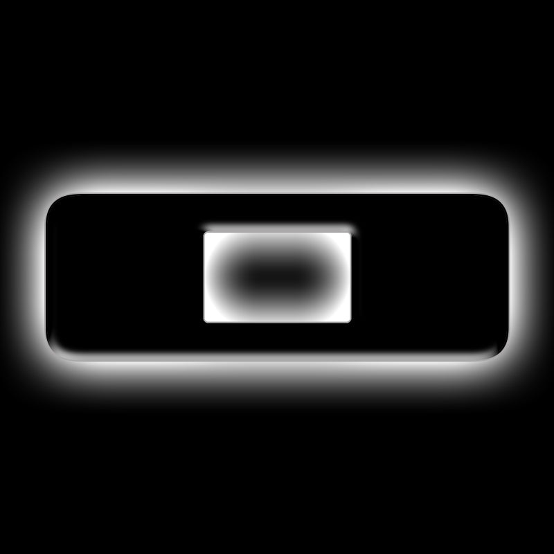 ORACLE Lighting Universal Illuminated LED Letter Badges – Matte Blk Surface Finish – O