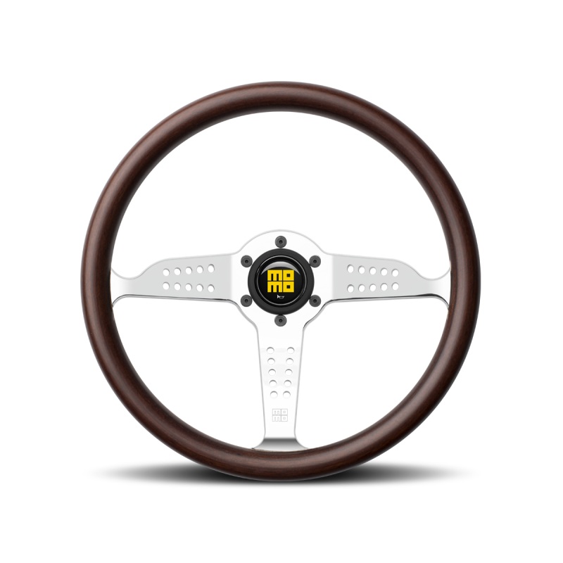 Momo Super Grand Prix Steering Wheel 350 mm – Mahogany Wood/Pol Spokes