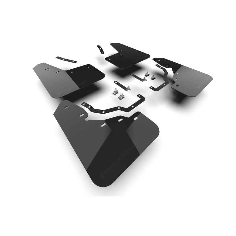 Rally Armor 2024+ Lexus GX-550 Overtrail Black UR Mud Flap Metallic Black Logo