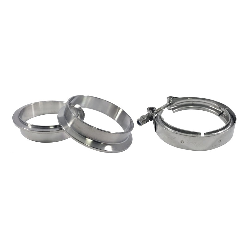 Torque Solution Stainless Steel V-Band Clamp & Flange Kit – 3in (76mm)