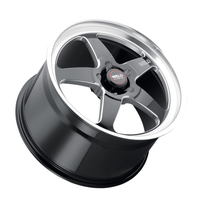 Weld S104 20×9.5 Ventura 5×135 ET13 BS5.75 Gloss BLK MIL DIA 87.1