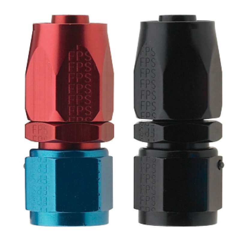 Fragola -4AN Straight Pro-Flow Hose End – Black