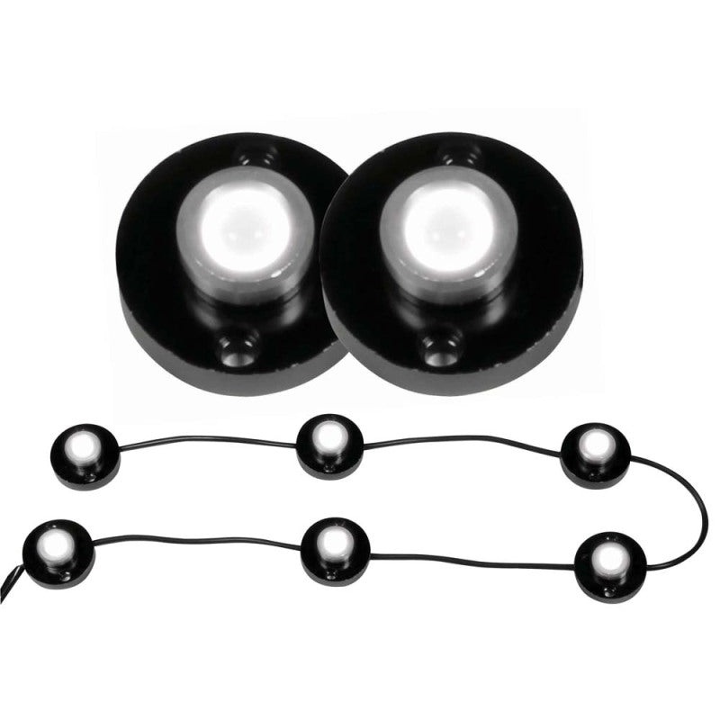 ANZO Bed Rail Lights Universal LED Heavy Duty 6 Pod LED Bed Rail/Rock Crawler Lighting