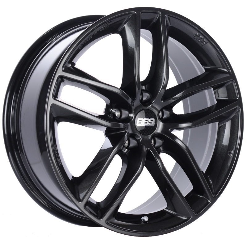 BBS SX 19×8.5 5×112 ET46 Crystal Black Wheel -82mm PFS/Clip Required