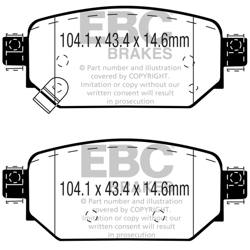 EBC 2017+ Mazda 3 2.0L Ultimax2 Rear Brake Pads
