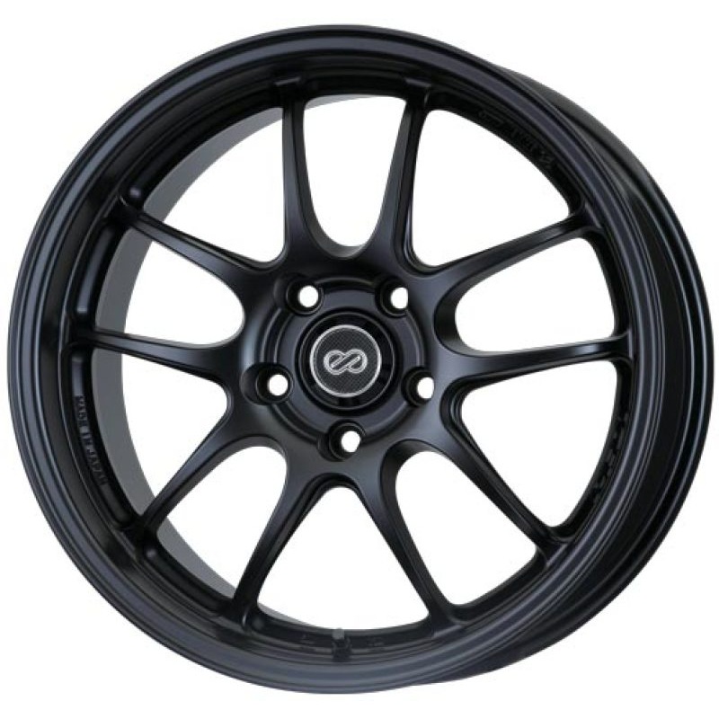 Enkei PF01 18×7.5 5×100 45mm Offset Matte Black Wheel 02-10 WRX & 04 STI/05-09 LGT