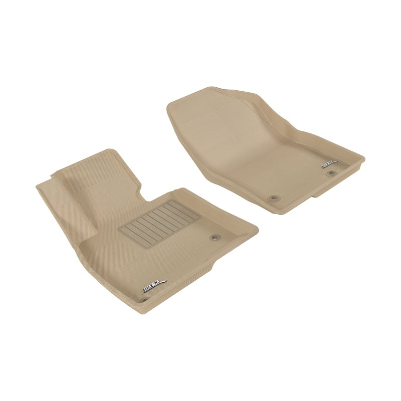 3D MAXpider 2014-2019 Mazda Mazda3/Mazda6 Kagu 1st Row Floormat – Tan