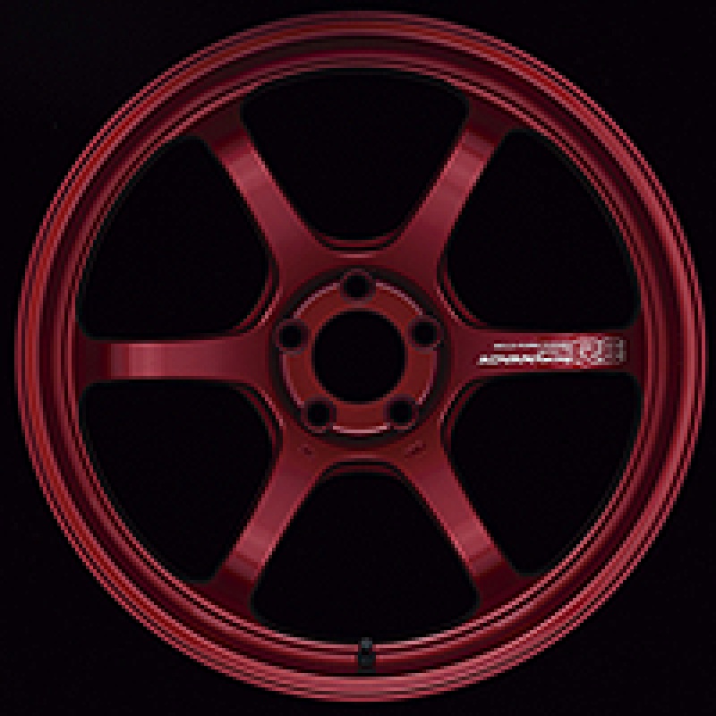 Advan R6 18×8.0 +45 5-100 Racing Candy Red Wheel