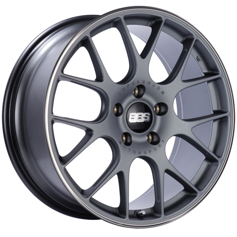 BBS CH-R 20×9 5×130 ET49 CB71.6 Satin Titanium Polished Rim Protector Wheel