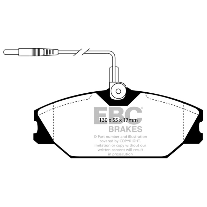 EBC 84-92 Renault 25 2.5 Greenstuff Front Brake Pads