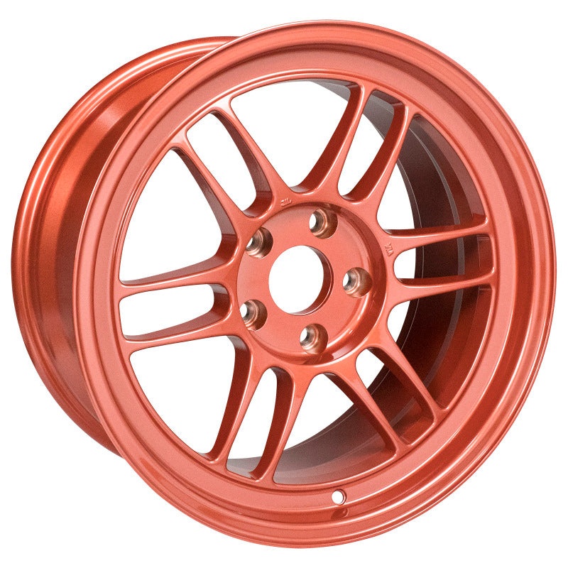 Enkei RPF1 17×9 5×114.3 22mm Offset 73mm Bore Orange Wheel