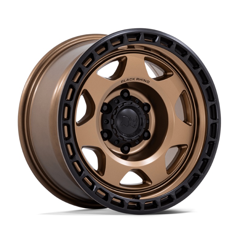 17×8.5 Black Rhino Voyager Matte Bronze w/Matte Black Lip