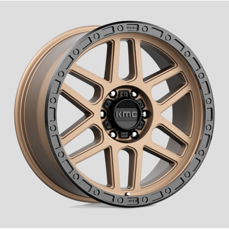 17×8.5 KMC Mesa KM544 Matte Bronze w/Black Lip