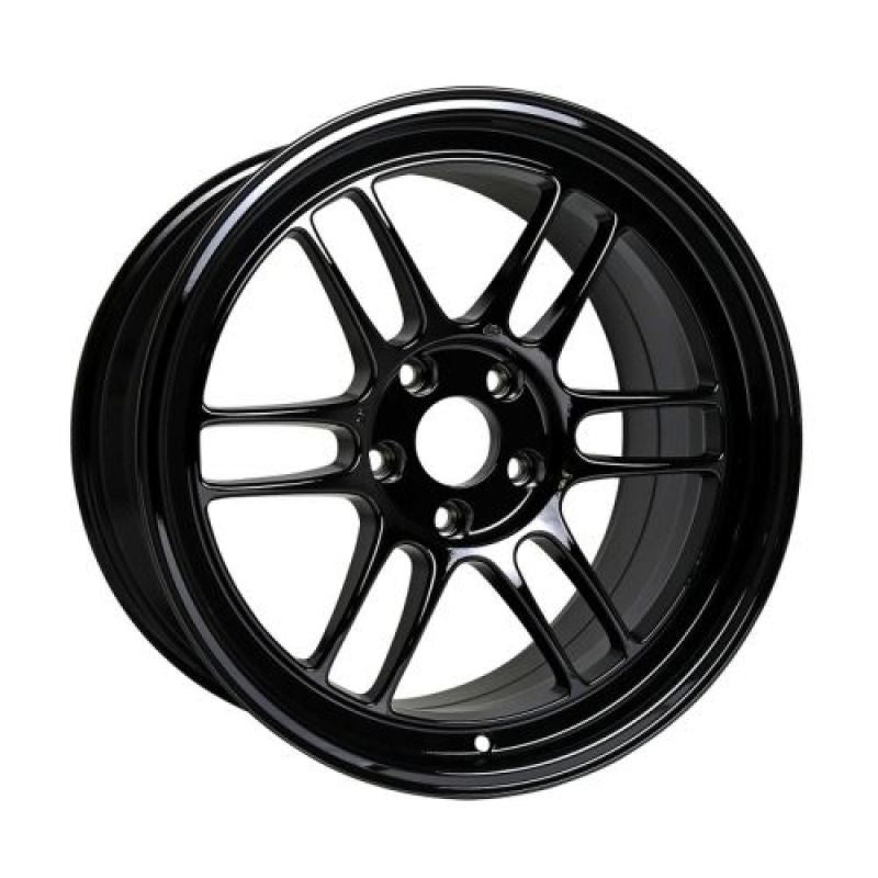 18×9.5 Enkei RPF1, 5×114.3 15mm Offset 73mm Bore Gloss Black Wheel
