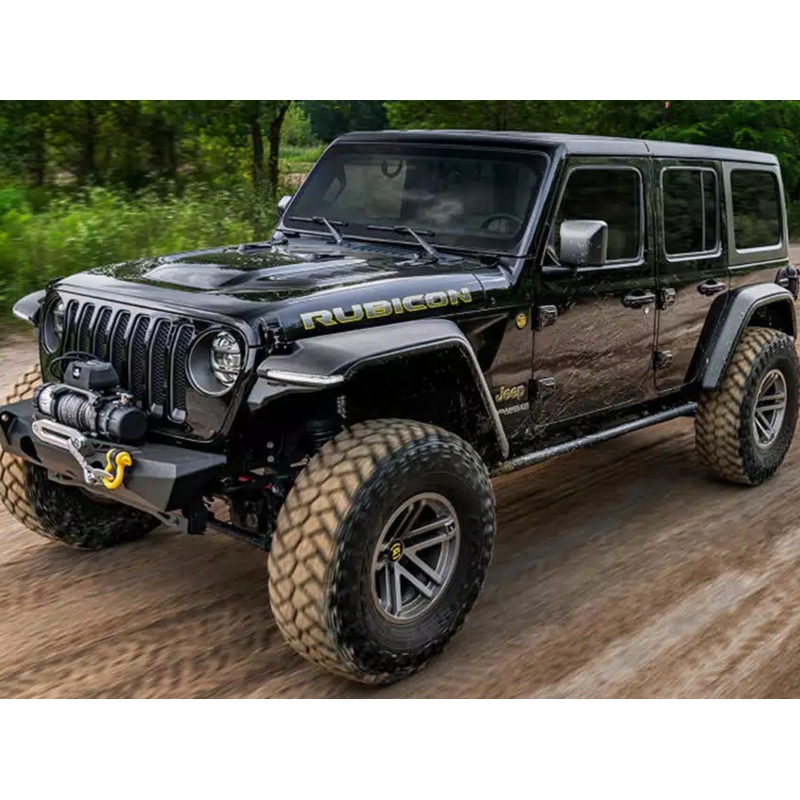 Bushwacker Hyperform Fender Flares 2018-2021 Jeep Wrangler JL 2/4 Door (Set of 4 Black)