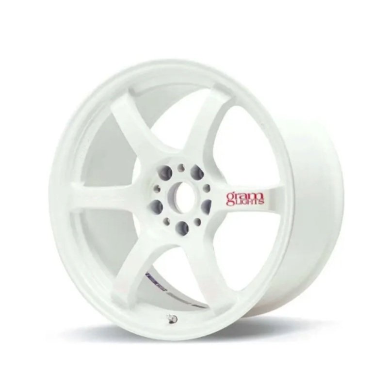 Gram Lights 57DR 15X8.0 +28 4-100 CHAMPION WHITE (Honda Civic / Integra)