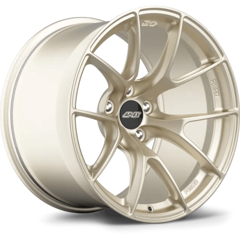 Apex 19″ VS-5RS Forged 5×130 Wheel (Motorsport Gold) – Porsche 911 (991.1/991.2) 718/Boxster/Cayman (987/982)