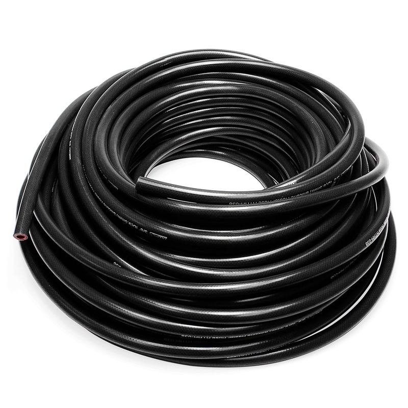 HPS 3/8″ Reinforced Silicone Heater Hose Tubing | Universal (HTHH-038-BLK)