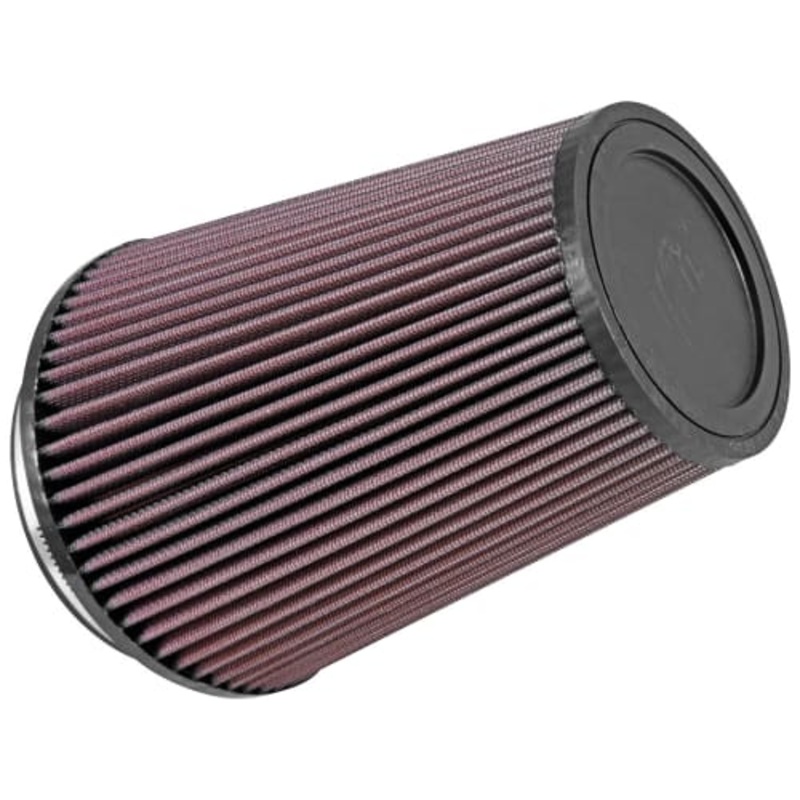 K&N 5in Flange/6-1/2in Base/4-3/8in Top/8in Universal Clamp-On Air Filter (RU-2805XD)