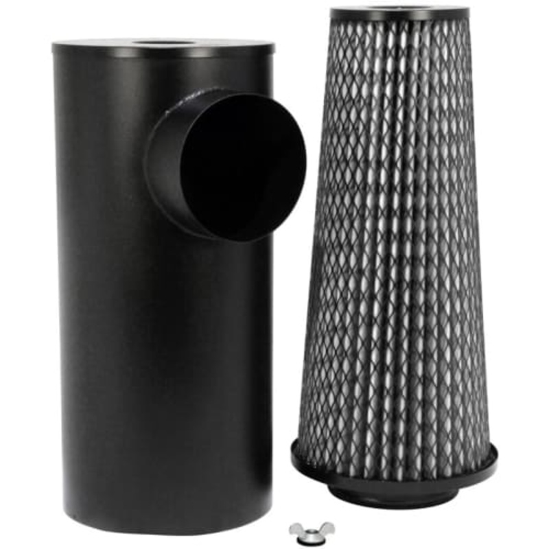 K&N 9-3/4in D 24in Reverse Flow – HDT Replacement Canister w/ Air Filter (38-2001R)