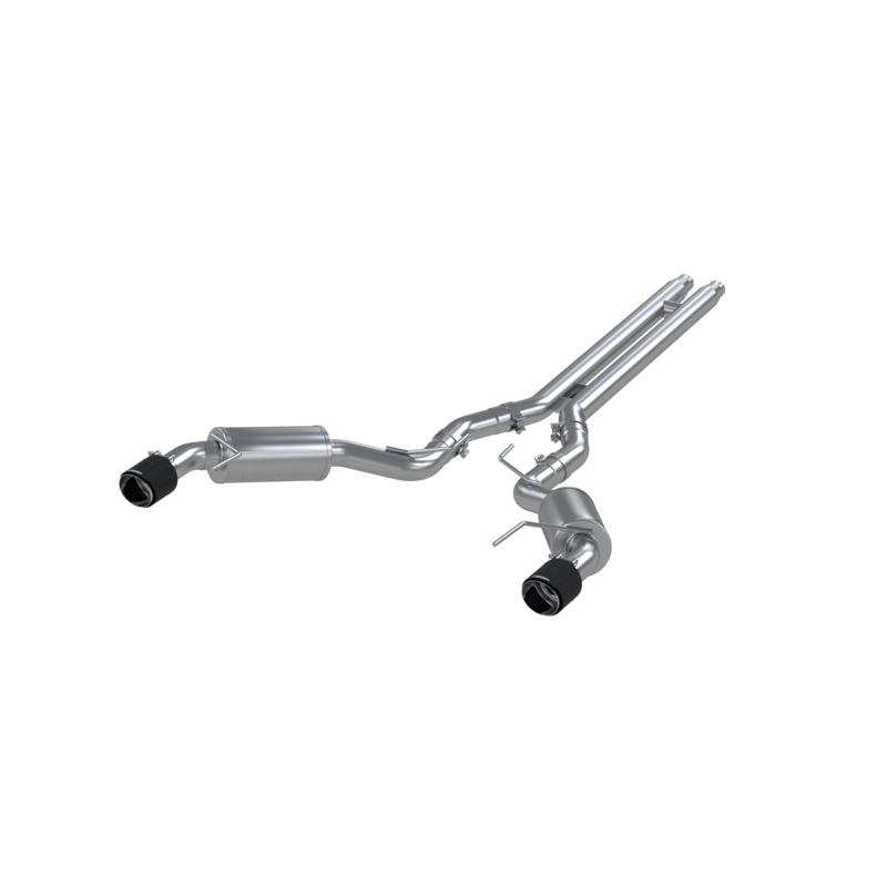 MBRP 3-In Street Dual Exit Cat-Back Exhaust w/ Carbon Fiber Tips | 2015 – 2017 Ford Mustang GT (S72773CF)