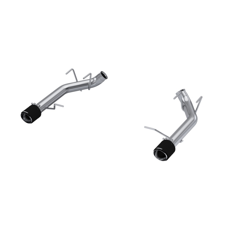 MBRP 3-Inch Race Dual Exit Axle-Back Exhaust w/ Carbon Fiber Tips | 2011 – 2014 Ford Mustang GT (S72033CF)