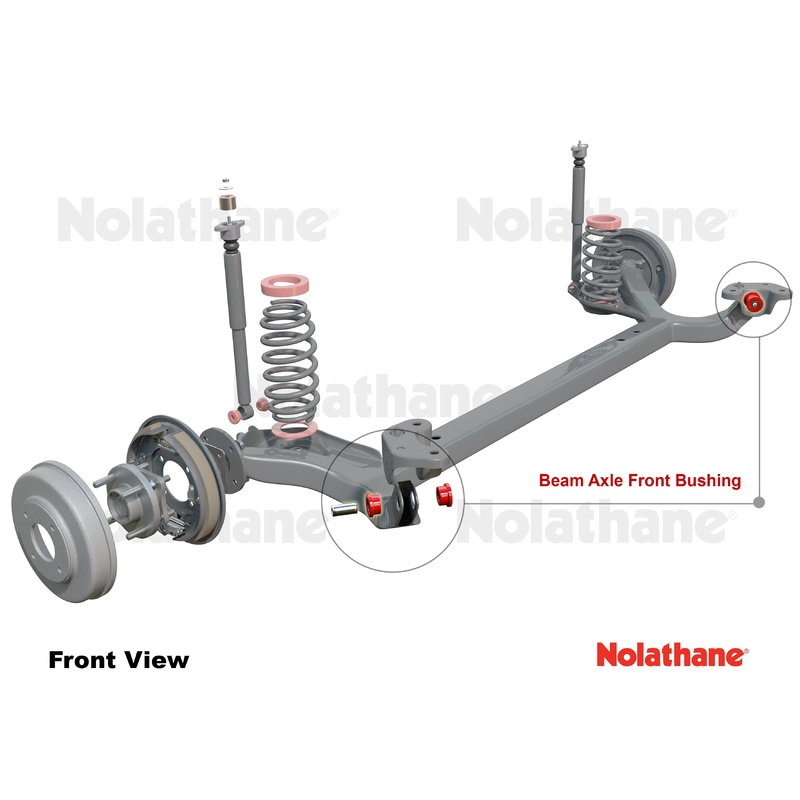 Nolathane Rear Beam Axle – Rear Bushing Kit | 2006-2009 Honda Civic Base/Si (REV086.0048)