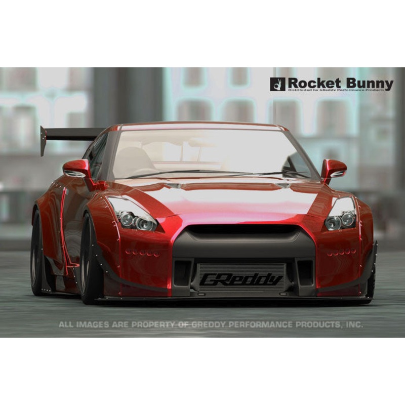GReddy Rocket Bunny V2 Front Fender Canards | 2009-2021 Nissan GTR  (17020638)