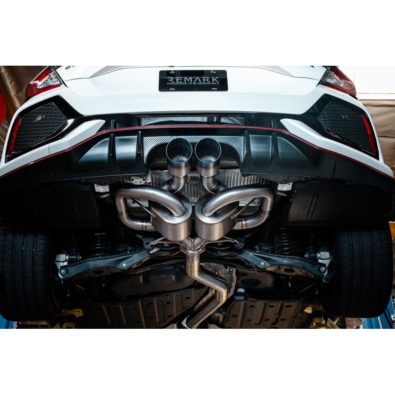 Remark Link Loop Titanium Catback Exhaust & Front Pipe | 2017-2021 Honda Civic Type-R (RK-C2076H-01LT)