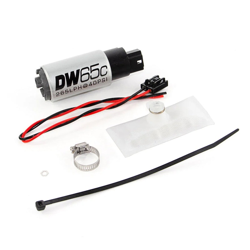 DeatschWerks DW65C 265lph Compact Fuel Pump w/ Install Kit w/o Mounting Clips | 1988-1991 BMW 325i (9-651-1030)