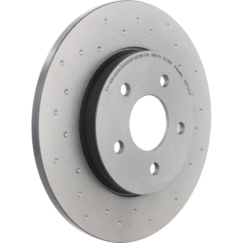 XTRA Drilled Rear Disc Brake Rotor – 08.9734.1X