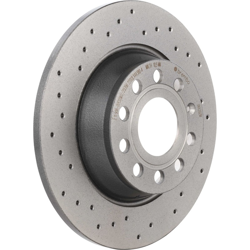 XTRA Drilled Rear Disc Brake Rotor – 08.A202.1X