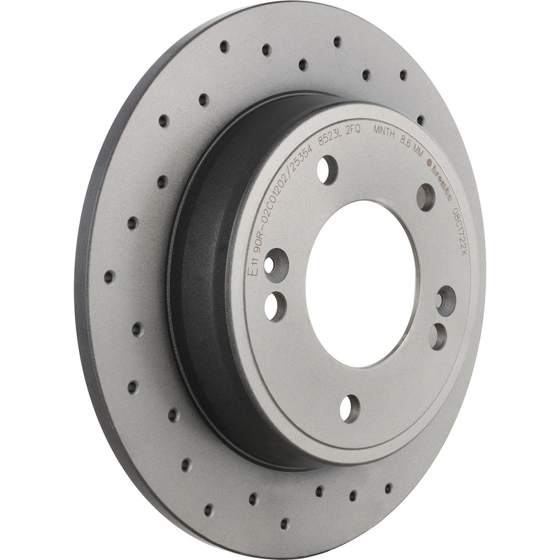 XTRA Drilled Rear Disc Brake Rotor – 08.C172.2X