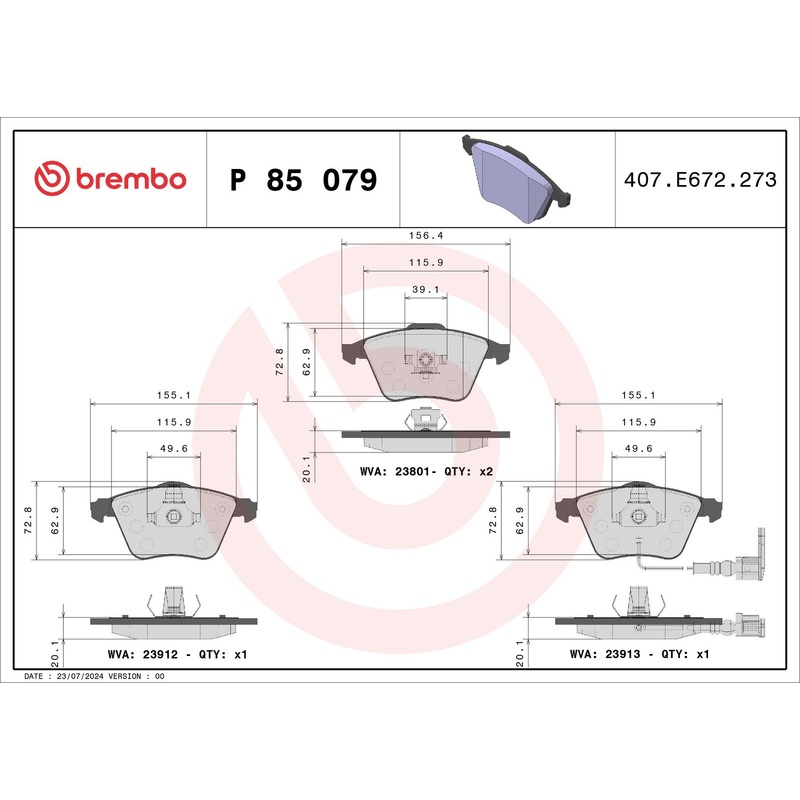PRIME Low-Met Front Disc Brake Pad Set – P85079