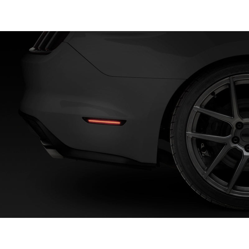 Raxiom 15-22 Ford Mustang Axial Series LED Side Marker Lights Rear (Smoked)