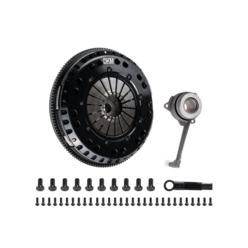 DKM Clutch 2.0 VW/Audi A3 TSI 8 Bolt Motor MS Twin Disc Clutch w/Steel Flywheel (660 ft/lbs Torque)