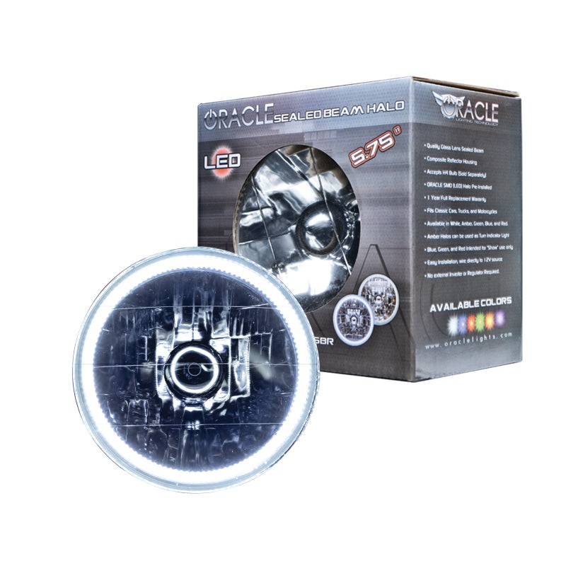 Oracle Pre-Installed Lights 5.75 IN. Sealed Beam – White Halo