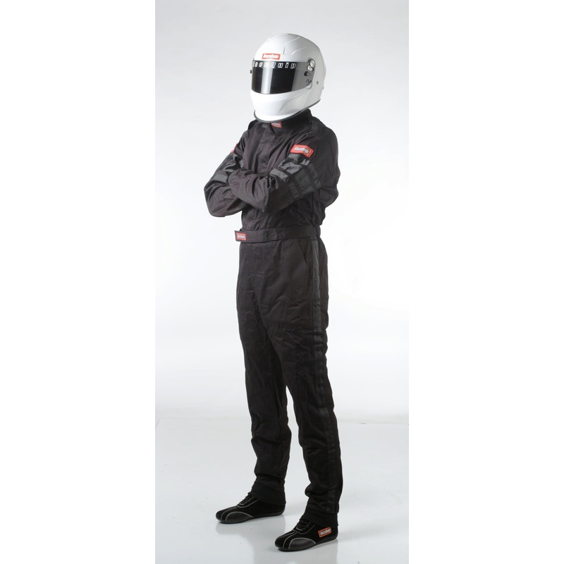 RaceQuip Black SFI-1 1-L Suit – 2XL