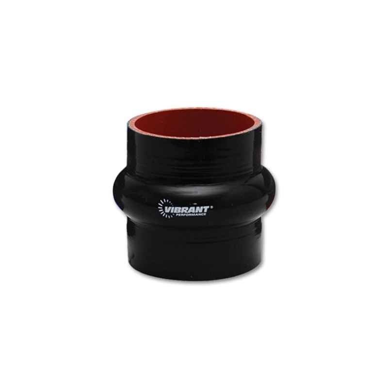 Vibrant 4 Ply Reinforced Silicone Hump Hose Connector – 5in I.D. x 3in long (BLACK)